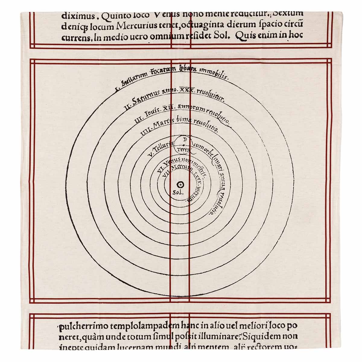 風呂敷　B. ニコラス・コペルニクス『天球回転論』1543年