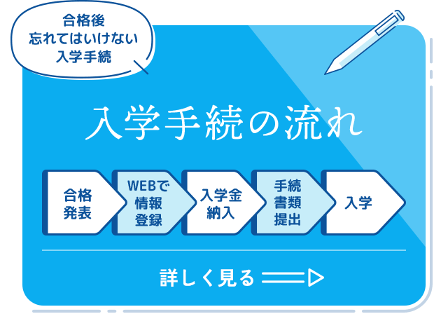入学手続の流れ
