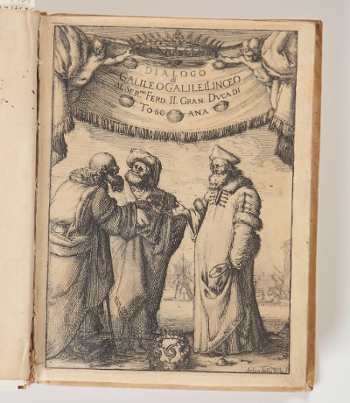 ガリレオ・ガリレイ 『プトレマイオス及びコペルニクスの世界二大体系についての対話』フィレンツェ,1632年,初版,金沢工業大学所蔵