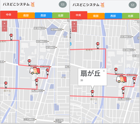 スマートフォンでの動作図