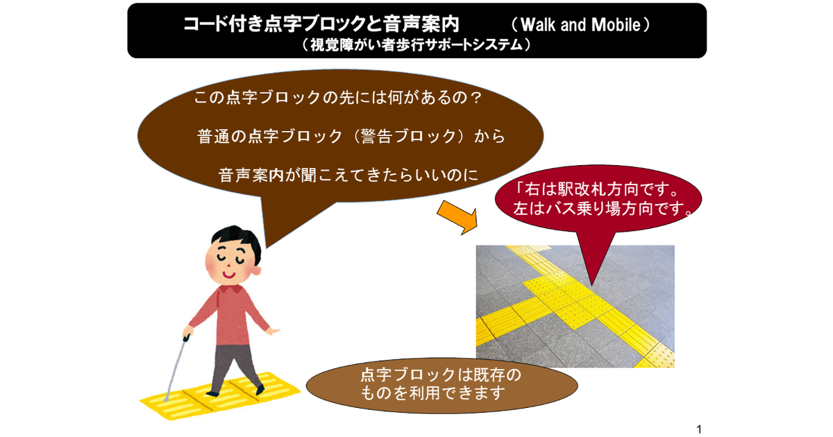 点字ブロックでaiが音声案内 プロトタイプの検証実験を金沢市と連携して実施 障がい者や外国人 観光客に対して案内情報の提供が可能な システムの研究開発を目指す ニュース Kit 金沢工業大学 点字ブロックでaiが音声案内 プロトタイプの検証実験を金沢市と連携して実施 障がい者や外国人 観光客に対して案内情報の提供が可能な システムの研究開発を目指す ニュース Kit 金沢工業大学