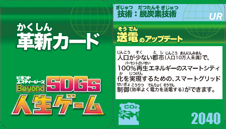 各革新カードに記載された理想の未来の実現に役立つ技術と その概要が学べるようになっている