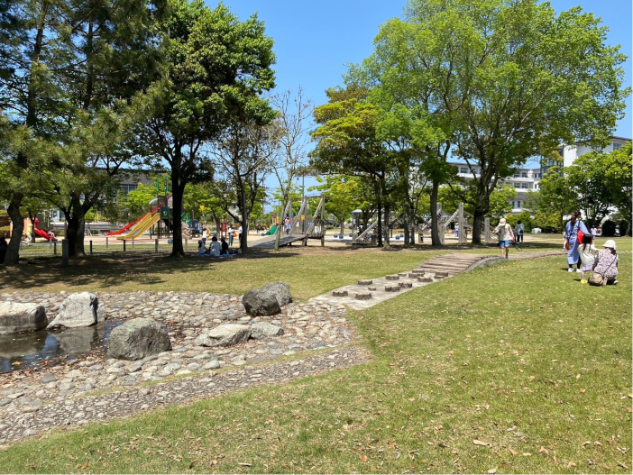 研究対象となった野々市中央公園