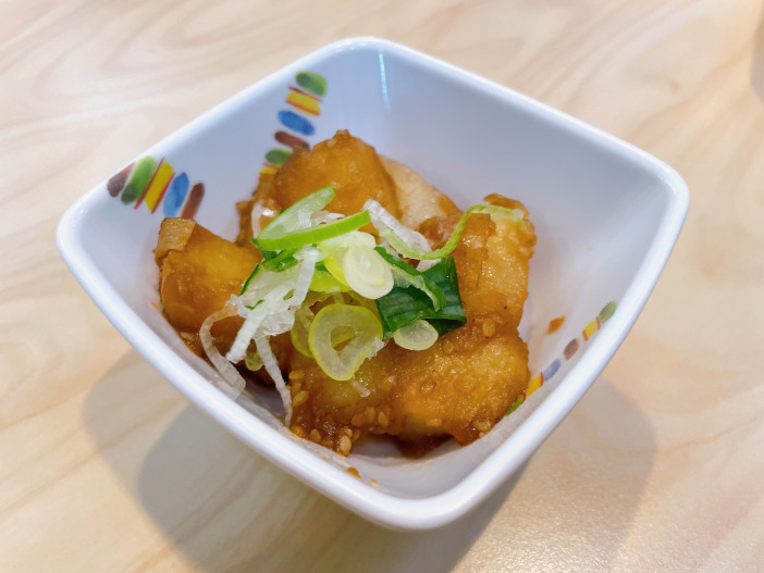 学食で提供された「ジャガイモの甘辛照り焼き」