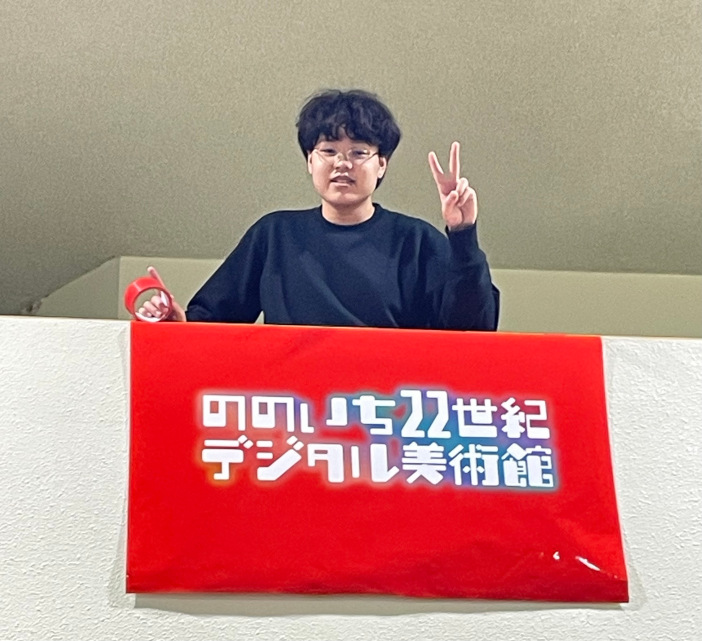 ののいち２２世紀美術館の学生リーダーの宮前光希さん