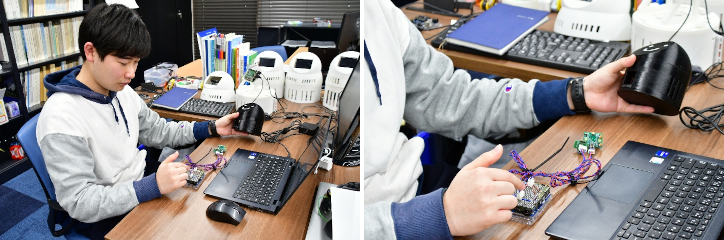 伊丹さんは一人暮らしをする高齢者の見守りロボットの開発を進めている