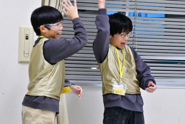 1位になった石川県代表、森森コンビ（大森 千颯さん、森 亮介さん）