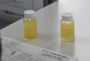 試作された金箔入り金沢ゆずドレッシング