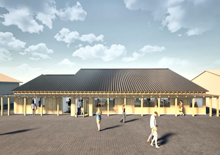 飲食店が5店舗入るフードコート型施設 飲食店が5店舗入るフードコート型施設