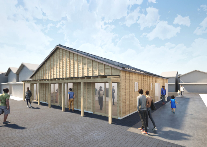 商店街組合事務所が入る物販型施設3 商店街組合事務所が入る物販型施設3