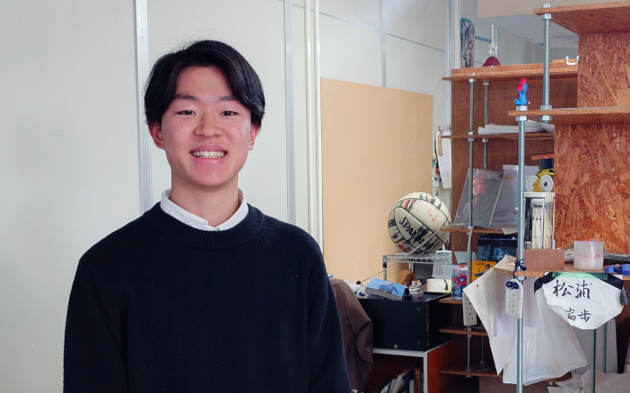 「珠洲市おためし滞在拠点デザインコンテスト」で学生賞を受賞した松浦 瑞歩さん 「珠洲市おためし滞在拠点デザインコンテスト」で学生賞を受賞した松浦 瑞歩さん