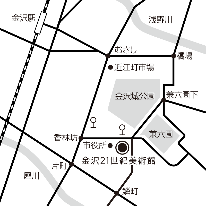 金沢21世紀美術館マップ